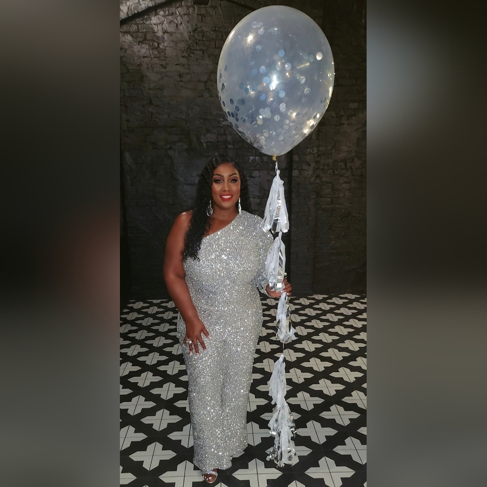 Silver Sequin 2pcs